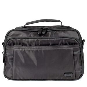 Lug Shimmer Black Original Scoop Crossbody Bag RFID Organizer Travel Softshell